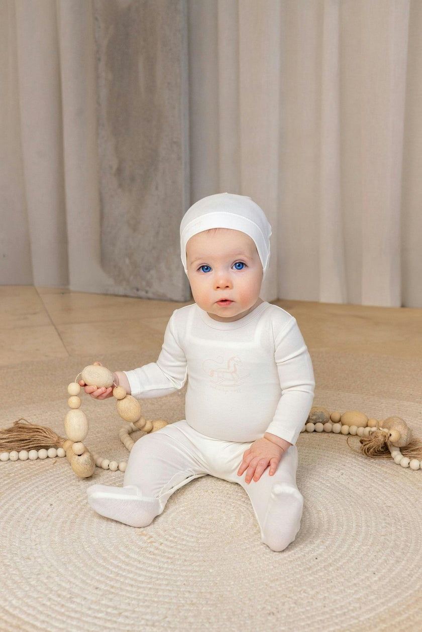 Rocking Horse Footie And Beanie, Girls