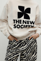 TNS Logo Woman Sweatshirt Whisper White Melange