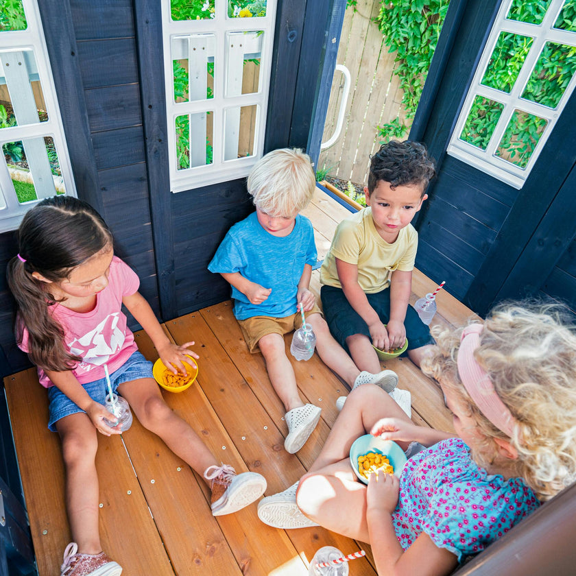 Cozy Escape Wooden Outdoor Two Story Playhouse