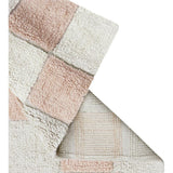 Kitchen Tiles Checkerboard Pattern Washable Rug