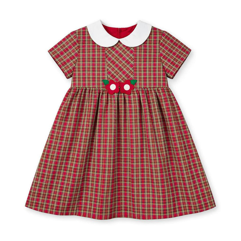Plaid Dress With Flowers