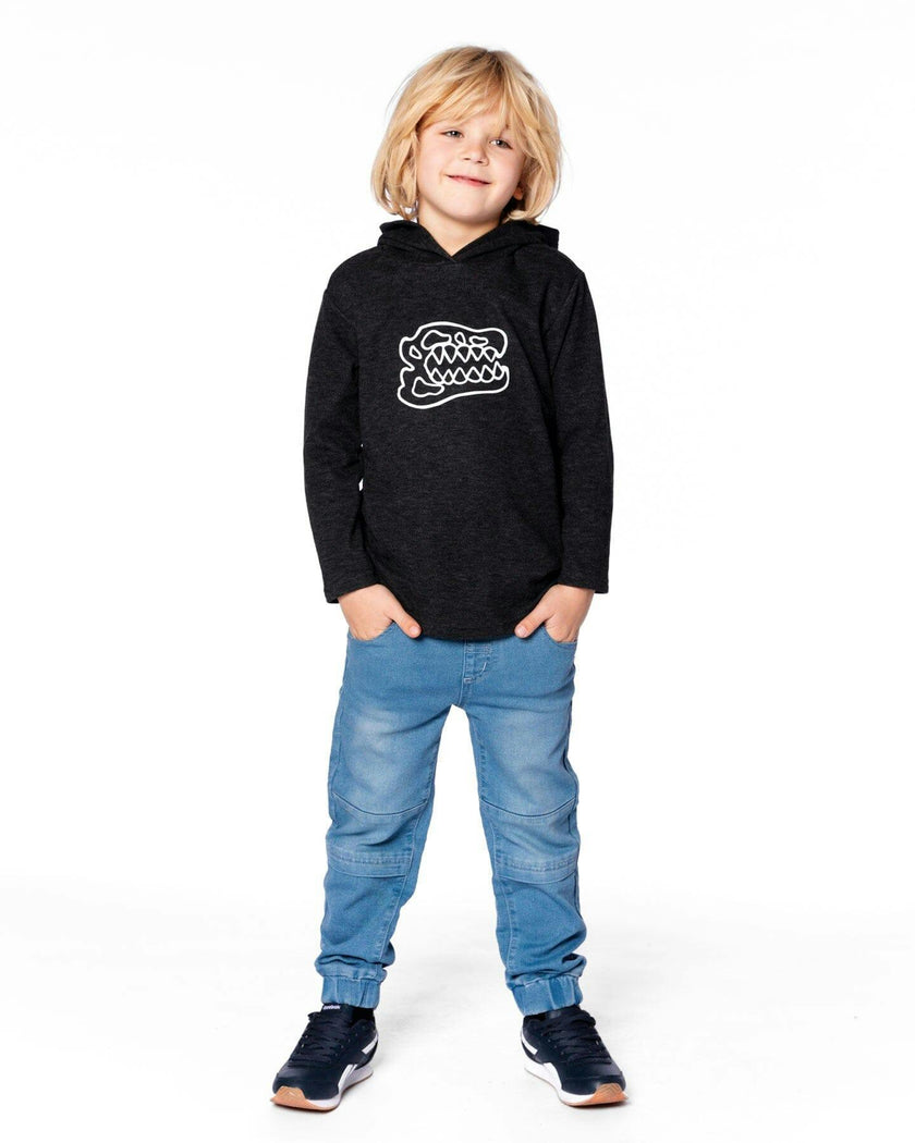 Long Sleeve Super Soft Brushed Jersey Hooded Tee