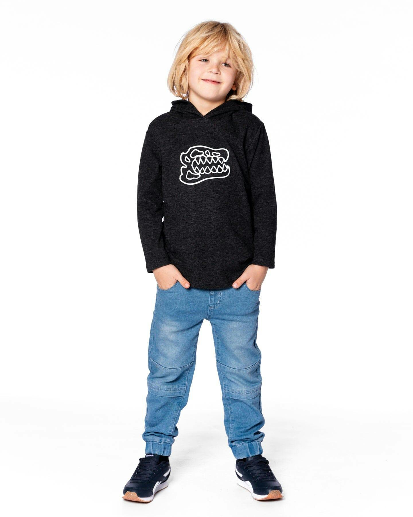Long Sleeve Super Soft Brushed Jersey Hooded Tee