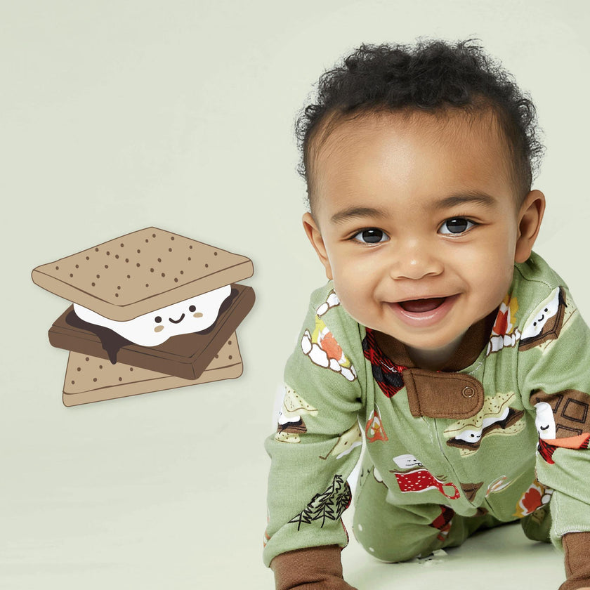 CRUZ Snug-fit Footed Baby Boys Pajamas