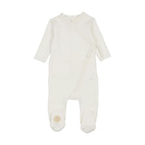 Knit Twist Footie Rose Smoke