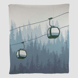 Cotton Sustainable Knit Throw Blanket | Alpine Lift