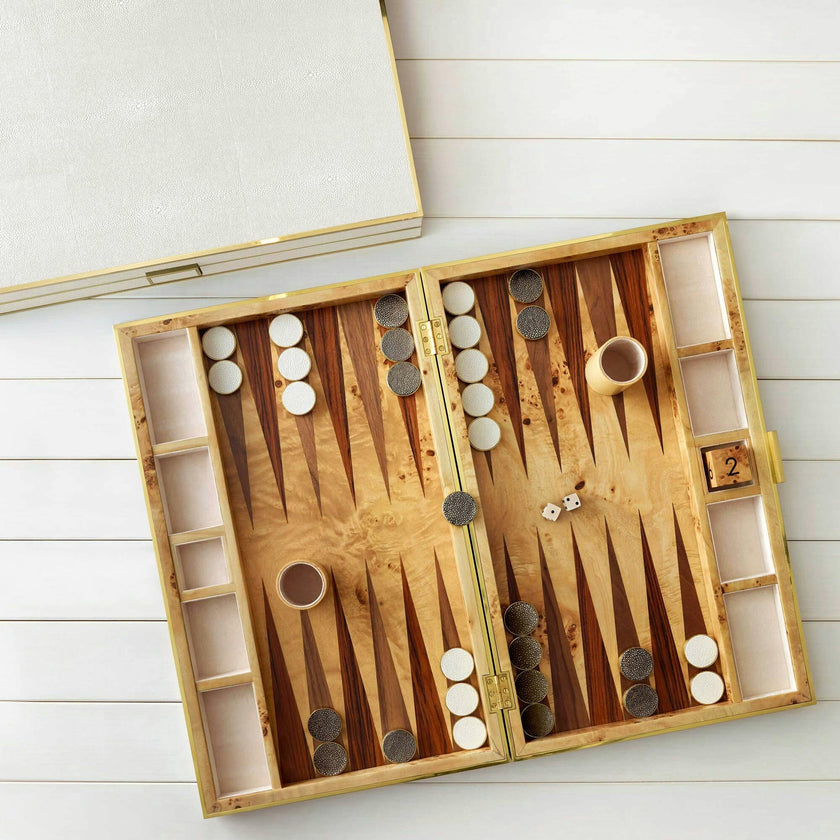 Shagreen Backgammon Set