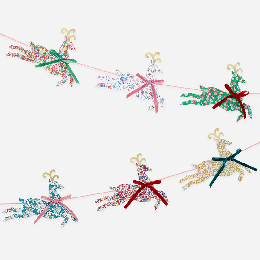 Meri Meri x Liberty Reindeer Garland