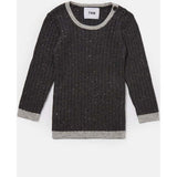 Baby Boys Hug Me Ribbed Contrast Trim Long Sleeve Top