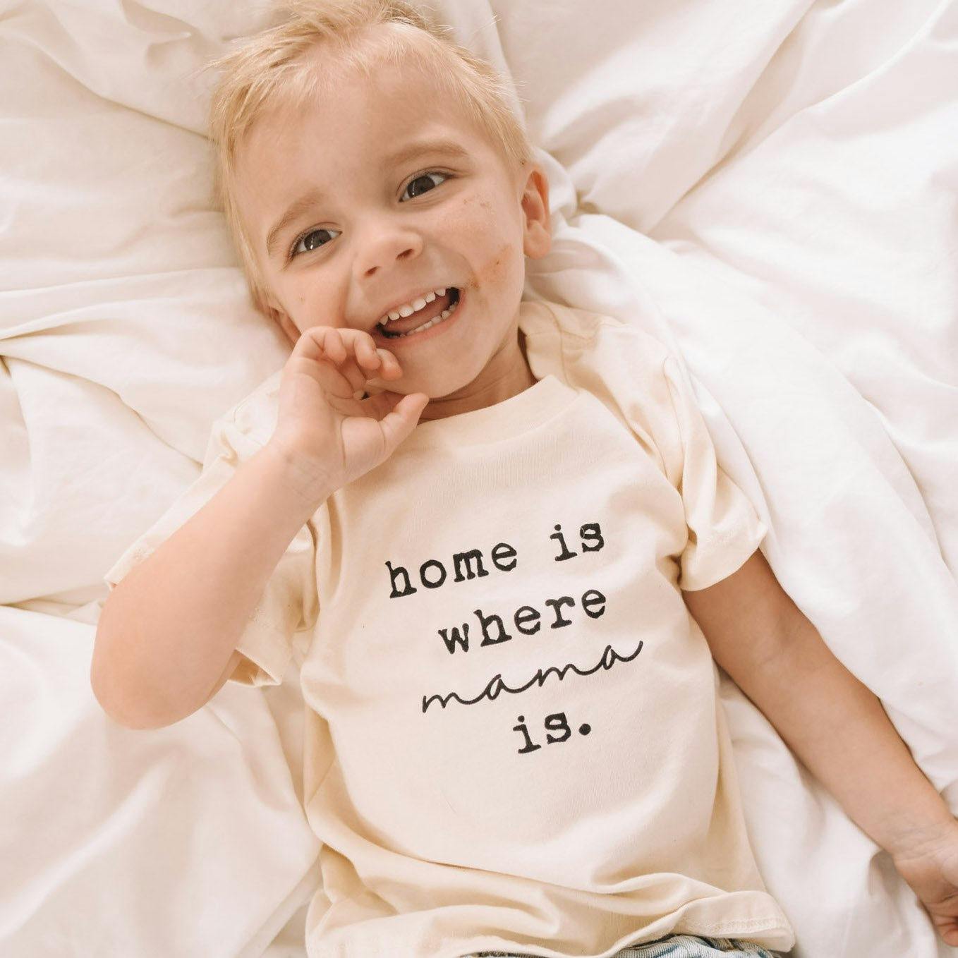 Home is Where Mama Is Organic Kids T-shirt