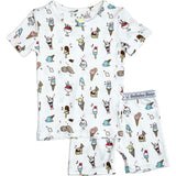 Ice Cream Bamboo Kids Pajama Short Set