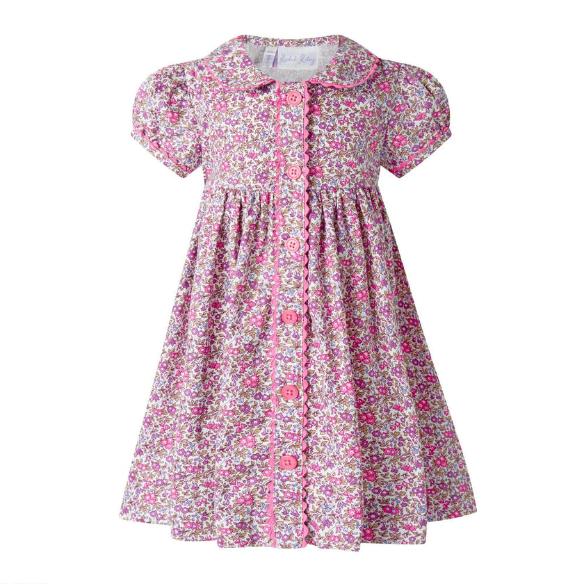 Floral Button Front Dress and Bloomers