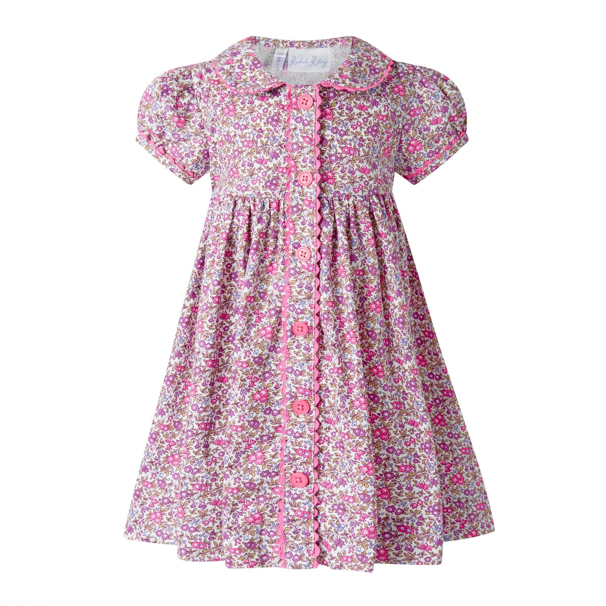 Floral Button Front Dress and Bloomers