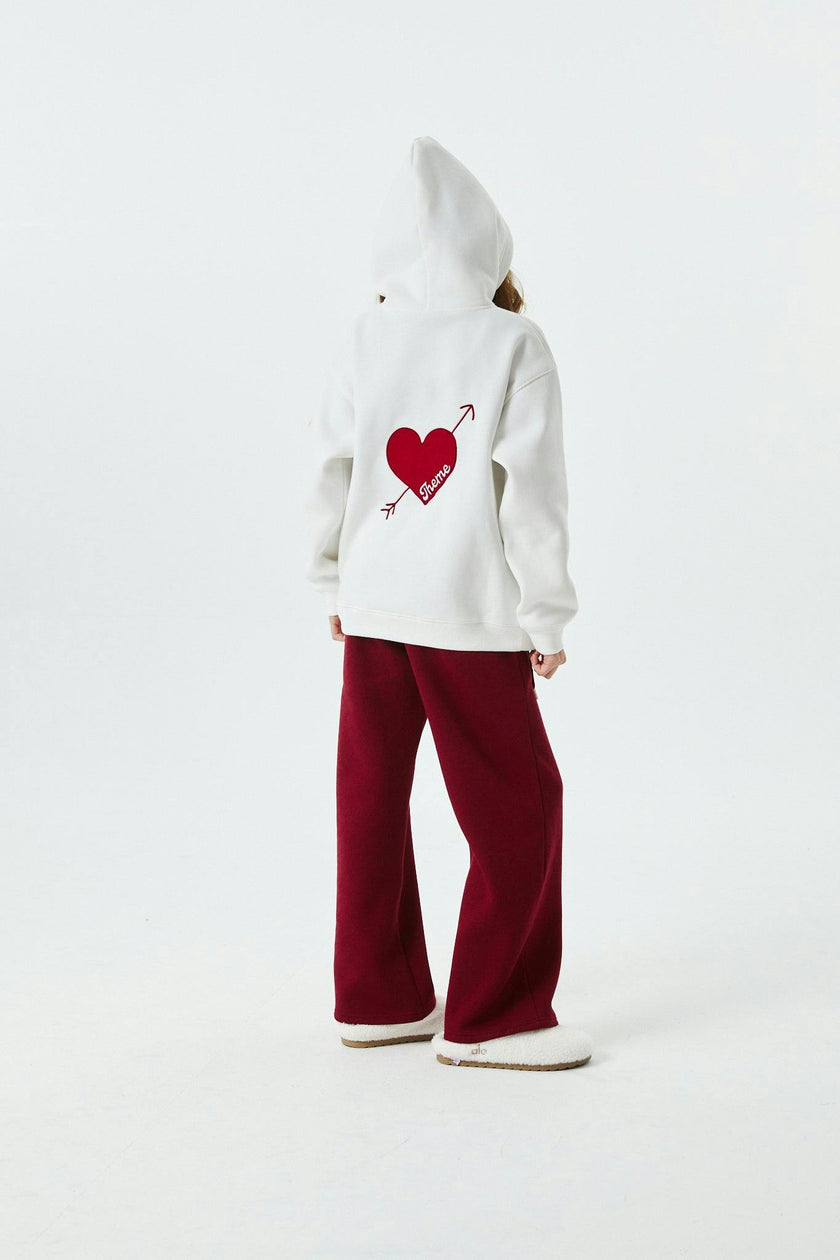 Lea White French Terry Oversized Hoodie - Ace