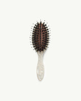 Travel Hair Brush in White Shell