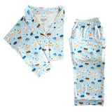 Women's Long Sleeve Pajama Set in Hanukkah Glaze