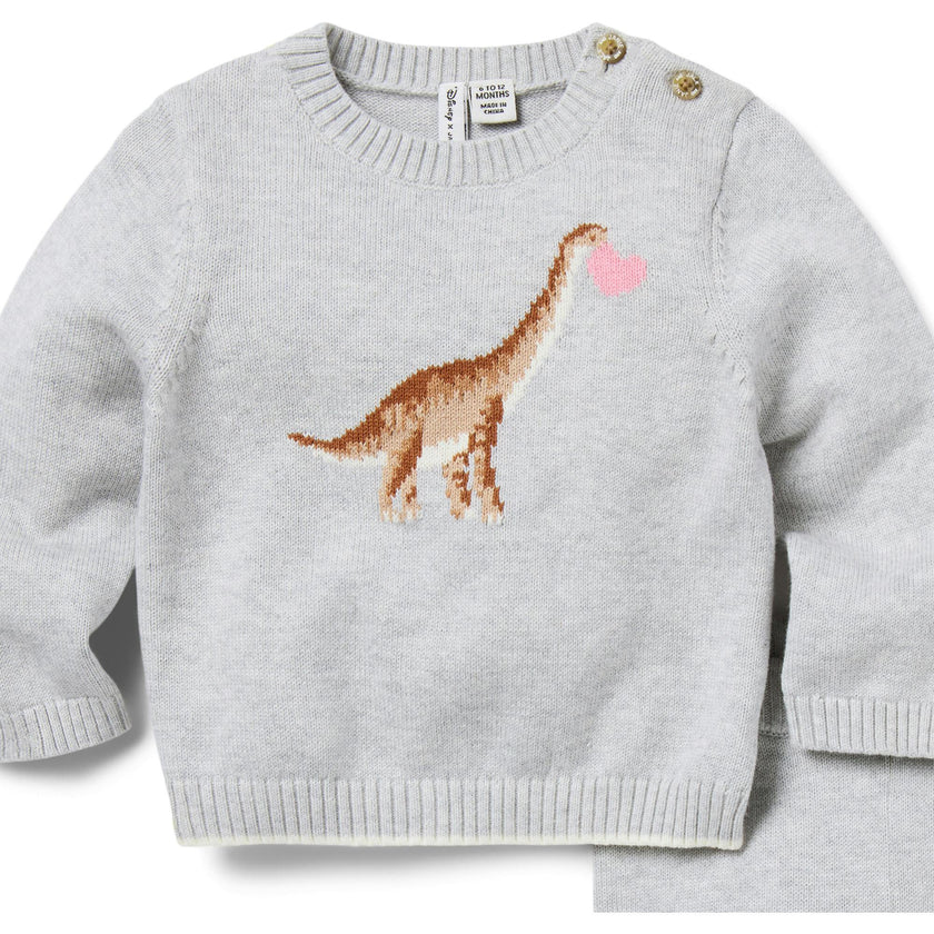 Baby Heart Matching Sweater Set