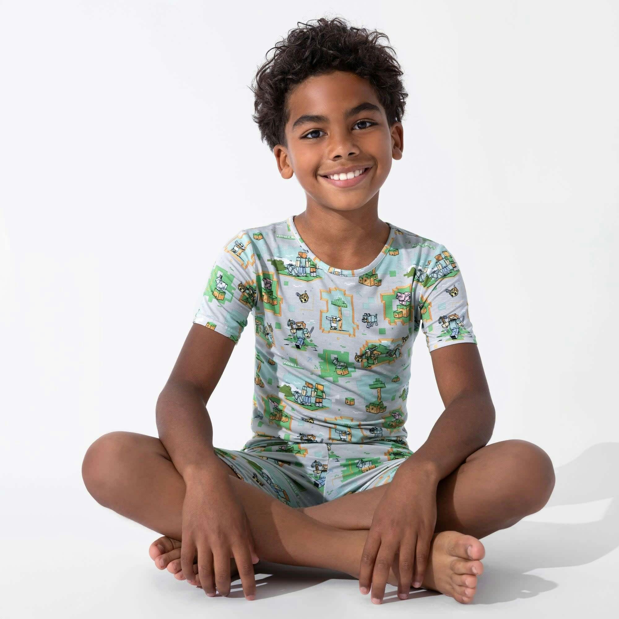 Minecraft Overworld Dreams Kids Pajama Short Set