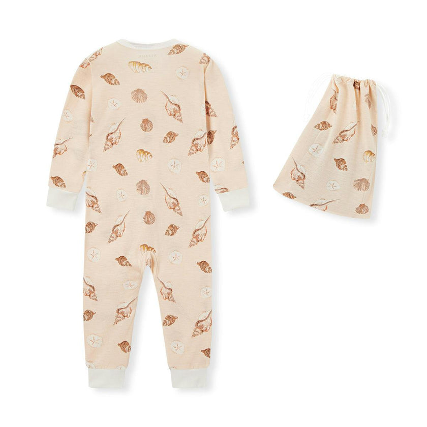 Seashells Bamboo Zipper Pajama