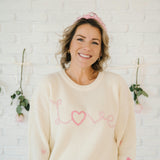 Ditsy Love Knit Women's Sweater