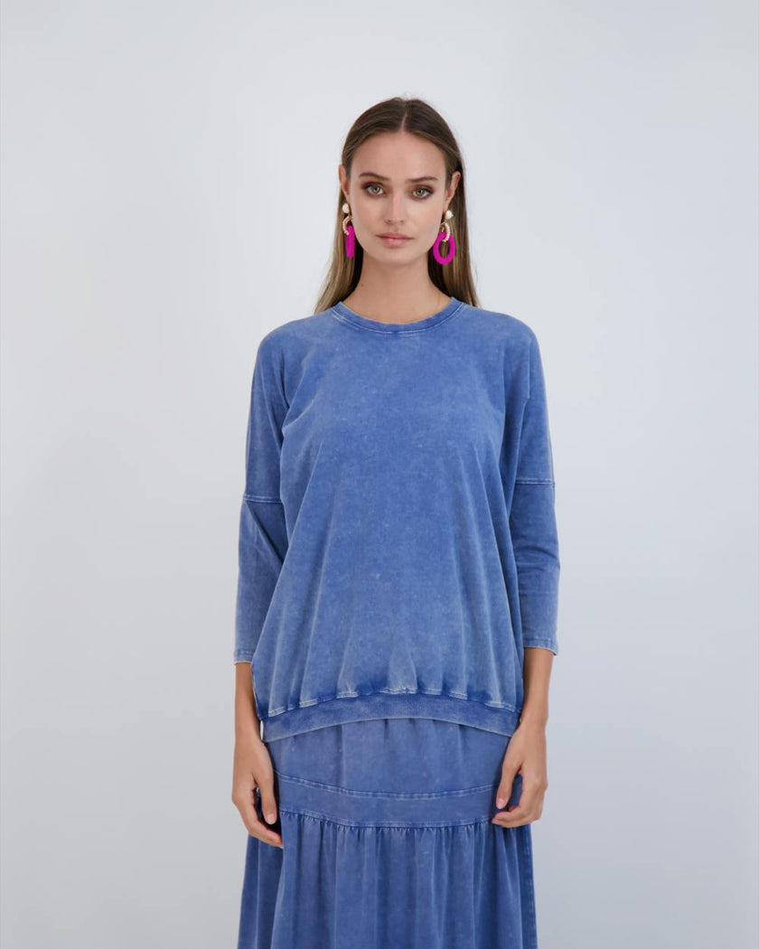 Denim Wash Top