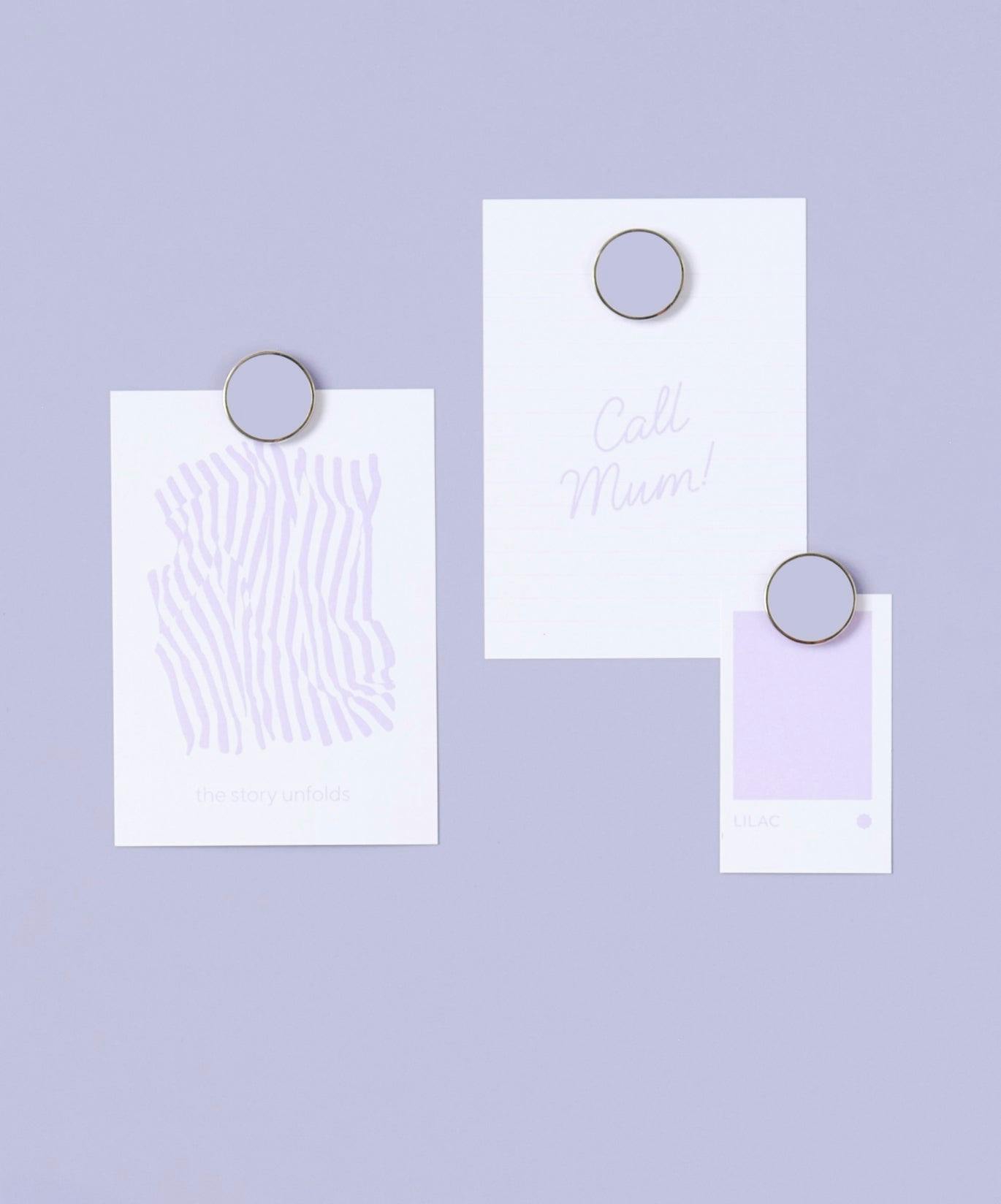The Buttons in Lilac