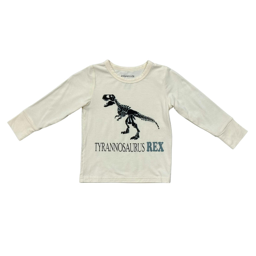 Boys Long Sleeve Tee in Tyrannosaurus Rex