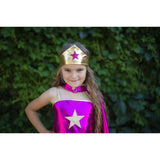 Superhero Star Dress, Cape & Headpiece