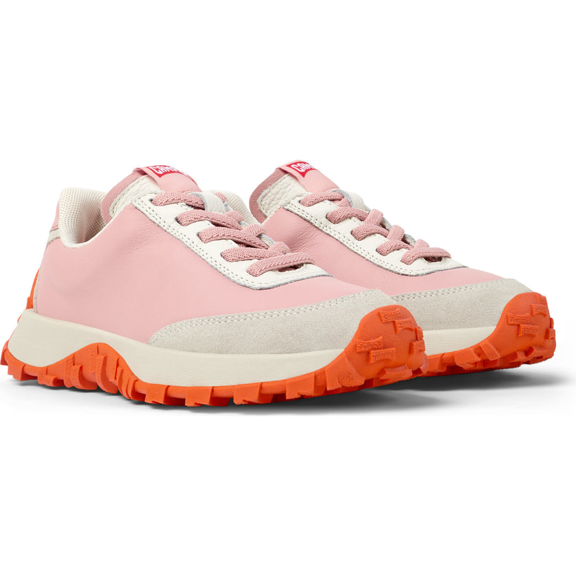 Kids Drift Trail Leather & Nubuck Vintage Sneakers, Pink