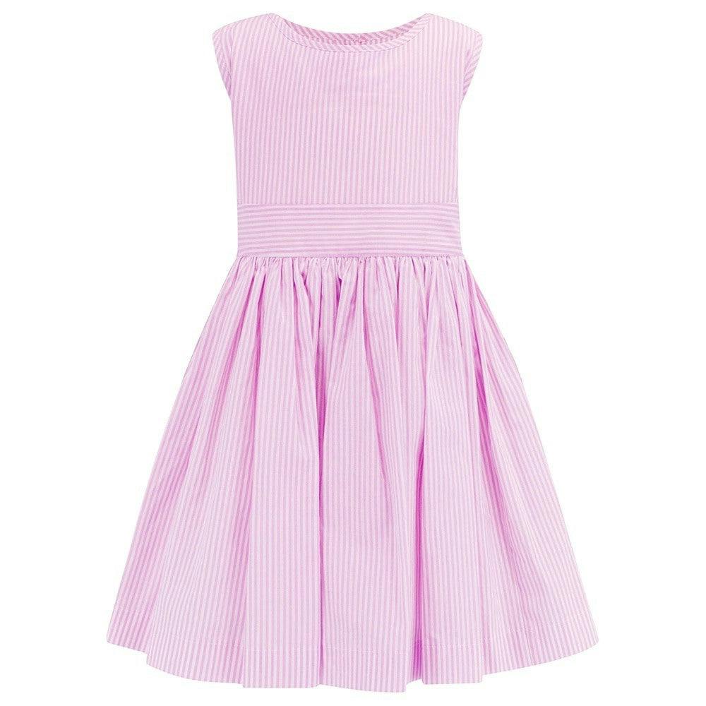 Hampstead Dress - Pastel Pink Stripe