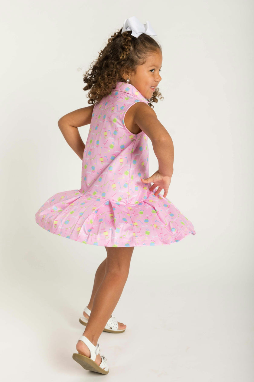 Golf Print Performance Knit Dress
