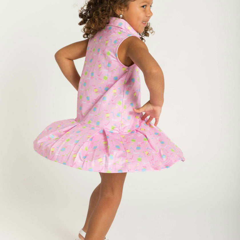 Golf Print Performance Knit Dress