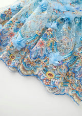 Caitlyn Embroidery Mini Dress