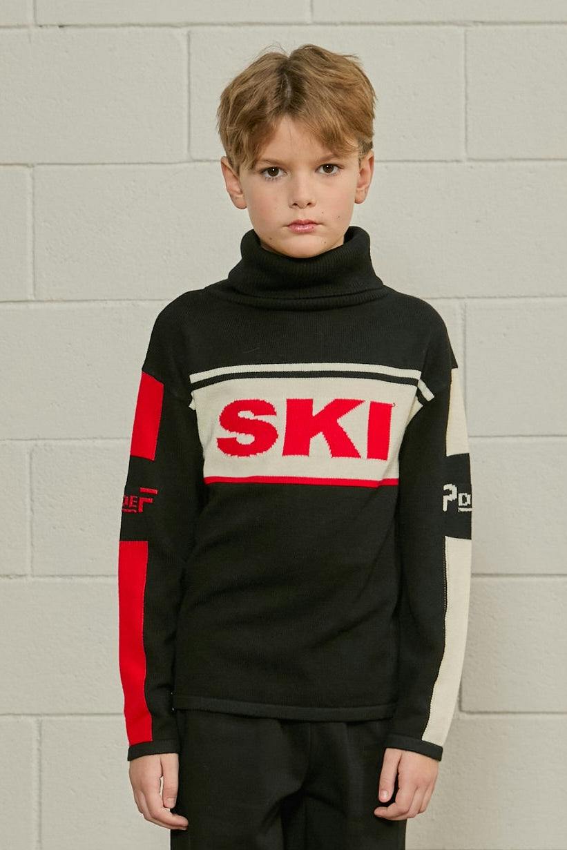 Alpine Ski Sweater in Wool Blend