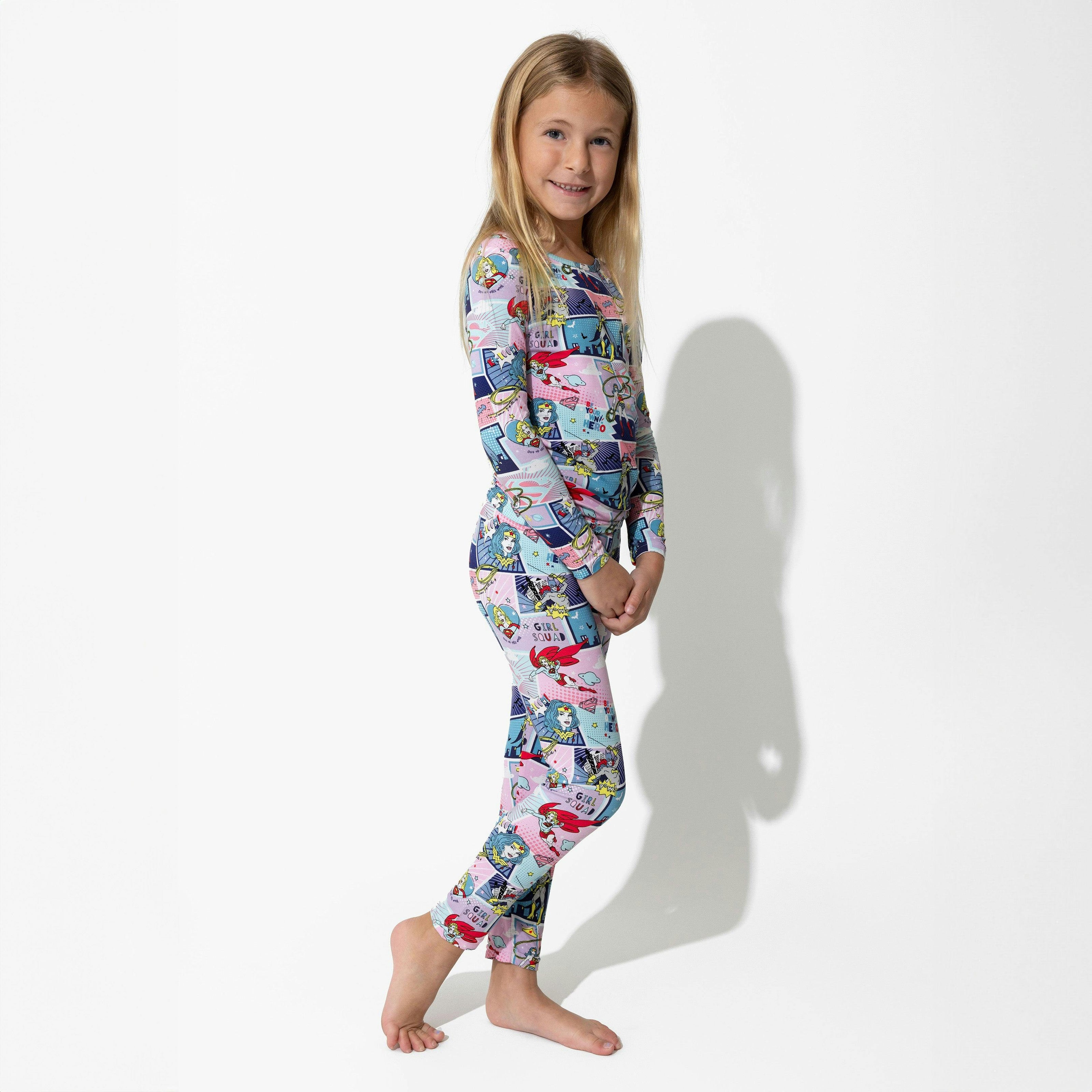 Justice League Heroines Bamboo Kids Pajamas
