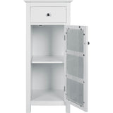 Connor Floor Cabinet with Adjustable Shelf and Storage Drawer