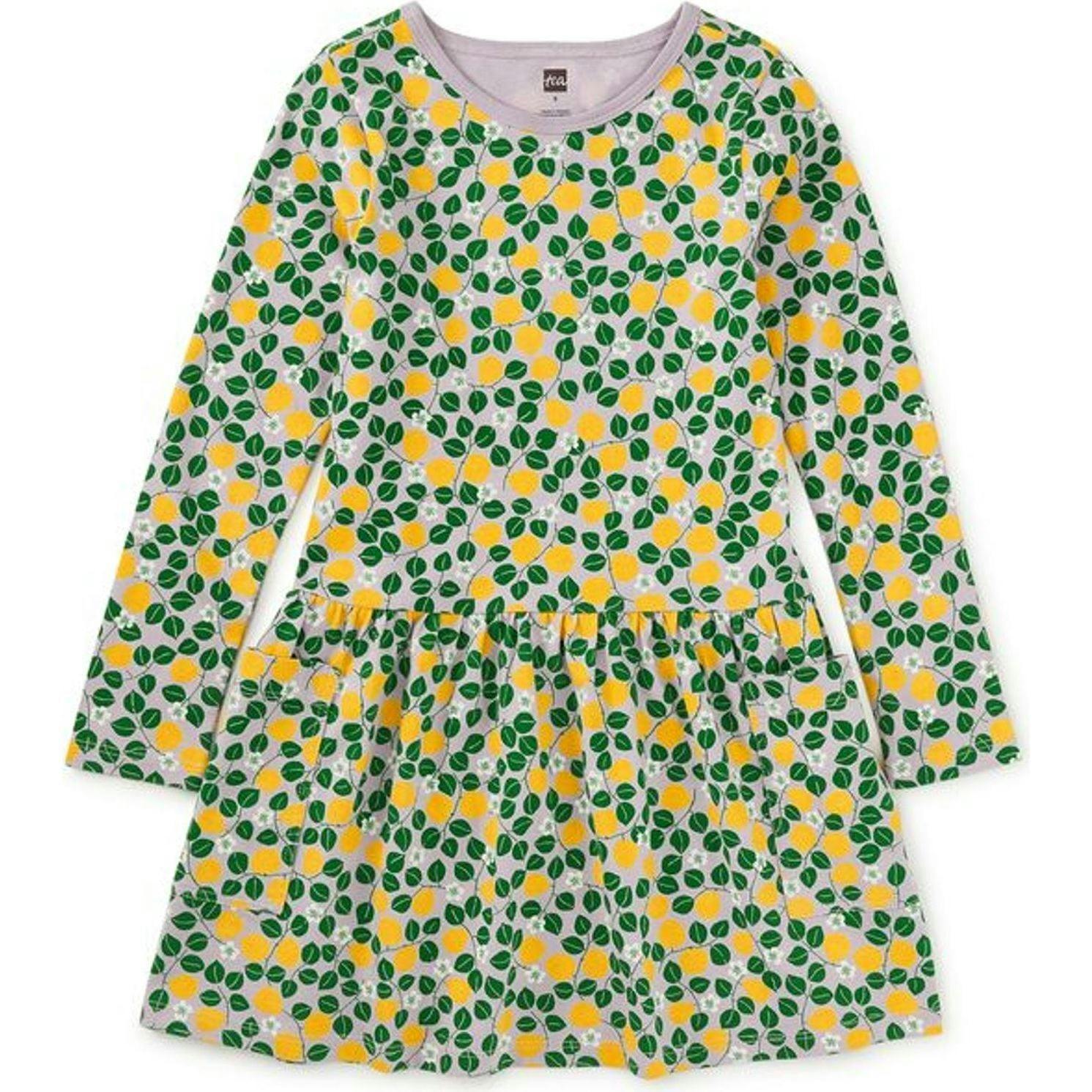 Long Sleeve Pocket Dress, Multi