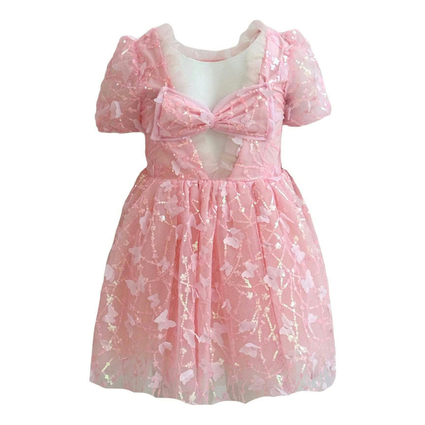 Love Tulle Sleeveless Dress, Pink