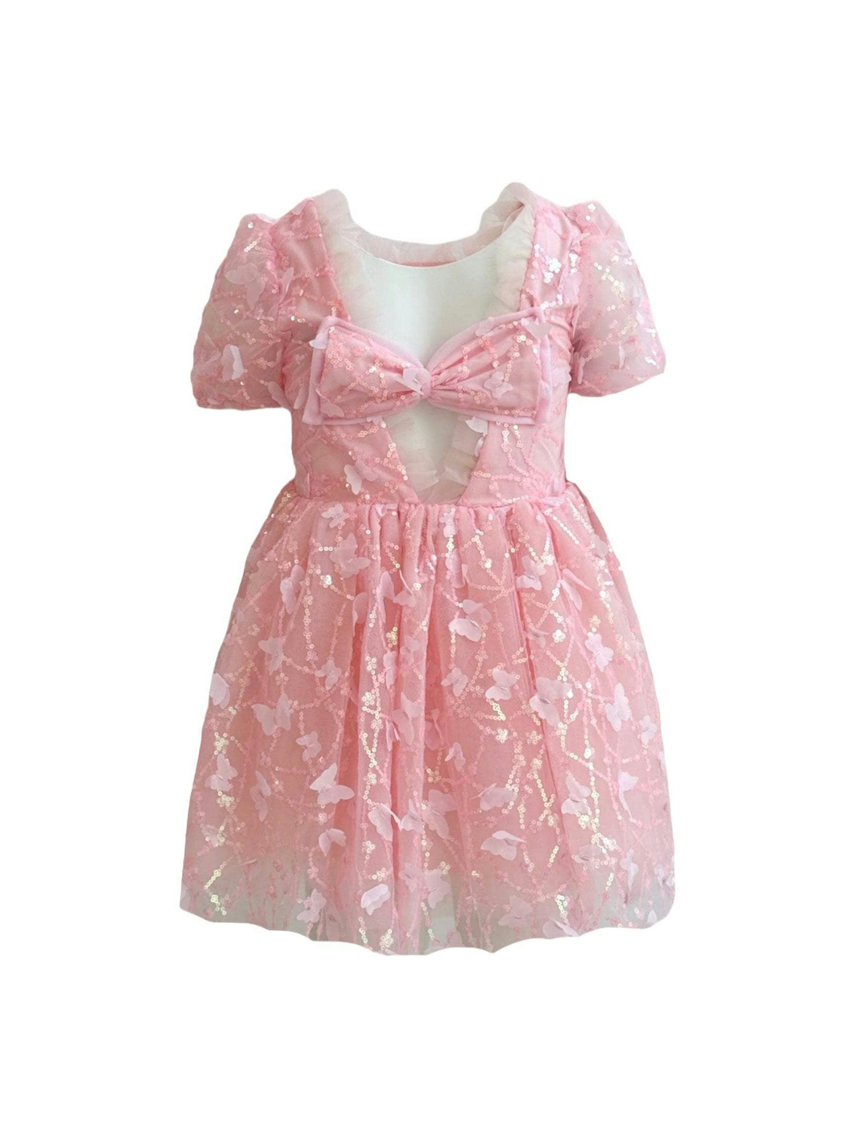 Love Tulle Sleeveless Dress, Pink