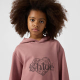 Pink Heart Logo Hoodie Dress