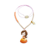 Cute Doll Yellow Dress Necklace