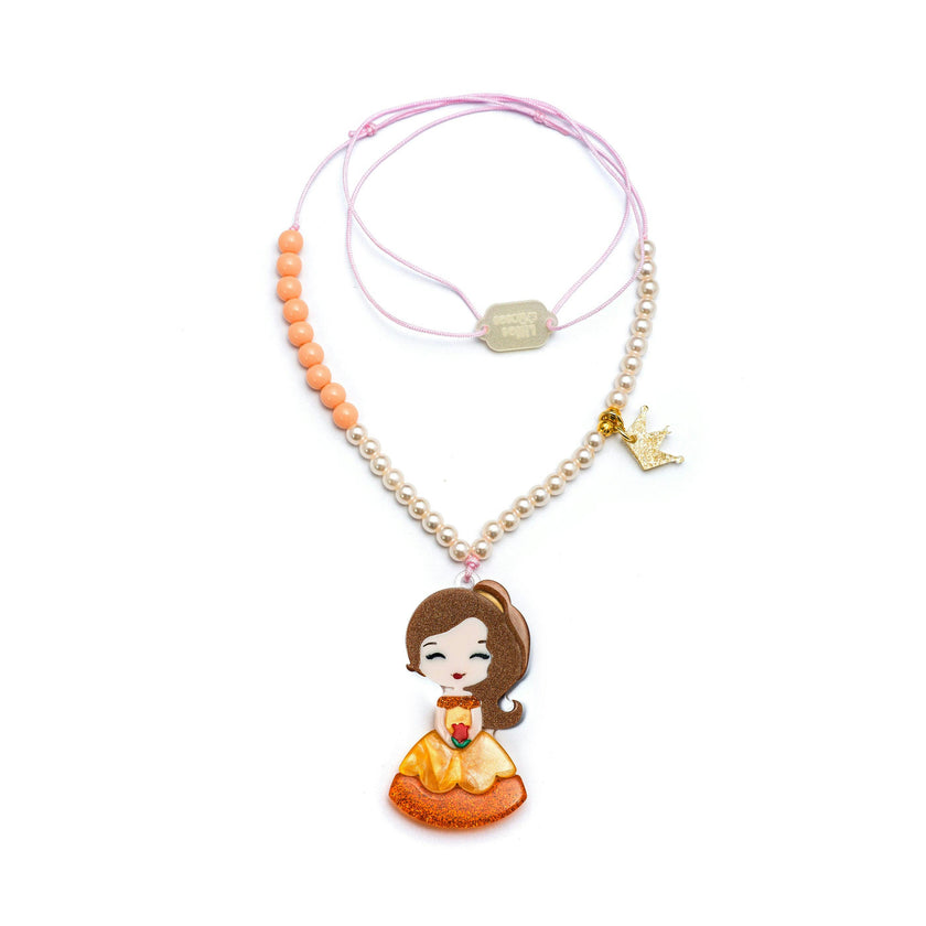 Cute Doll Yellow Dress Necklace