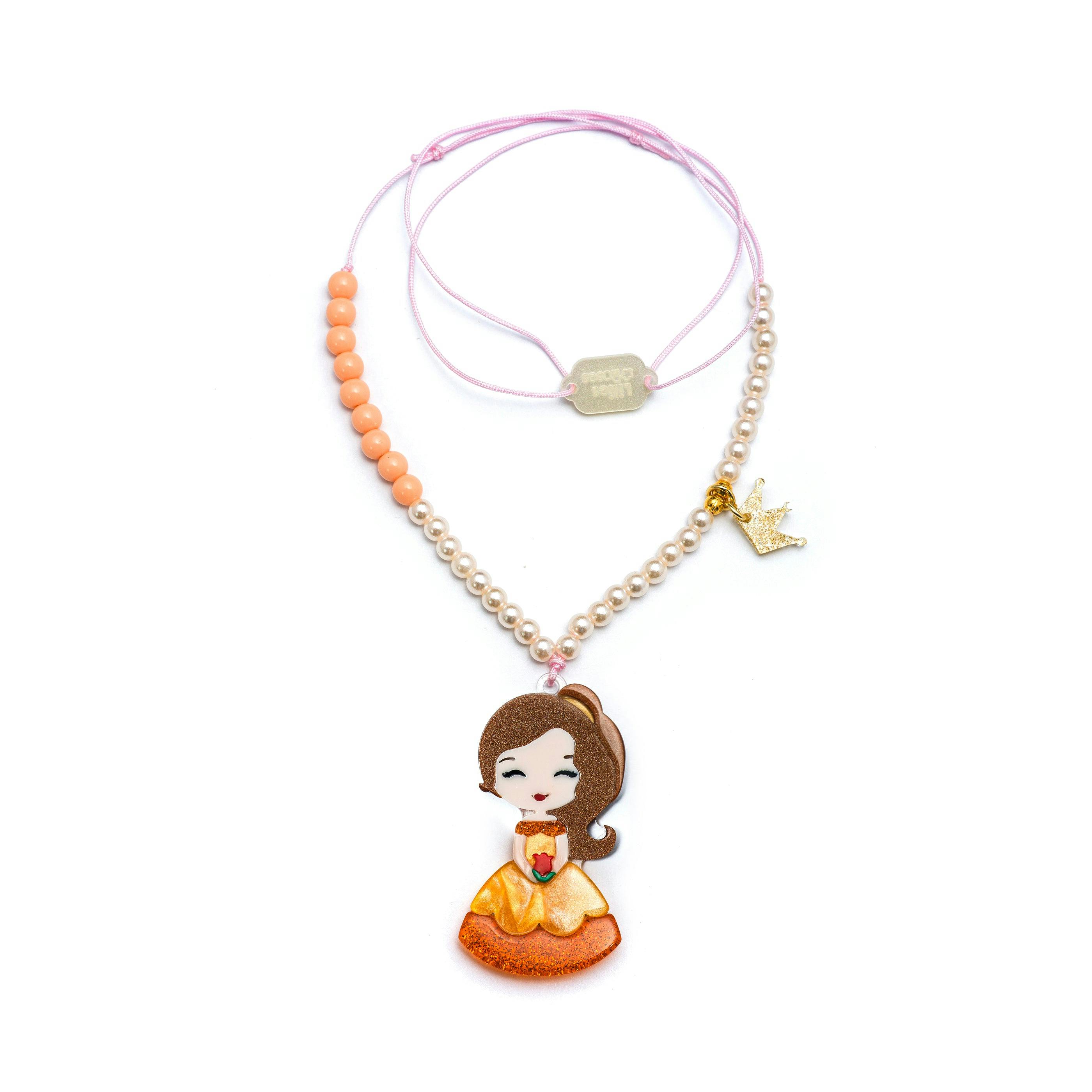 Cute Doll Yellow Dress Necklace