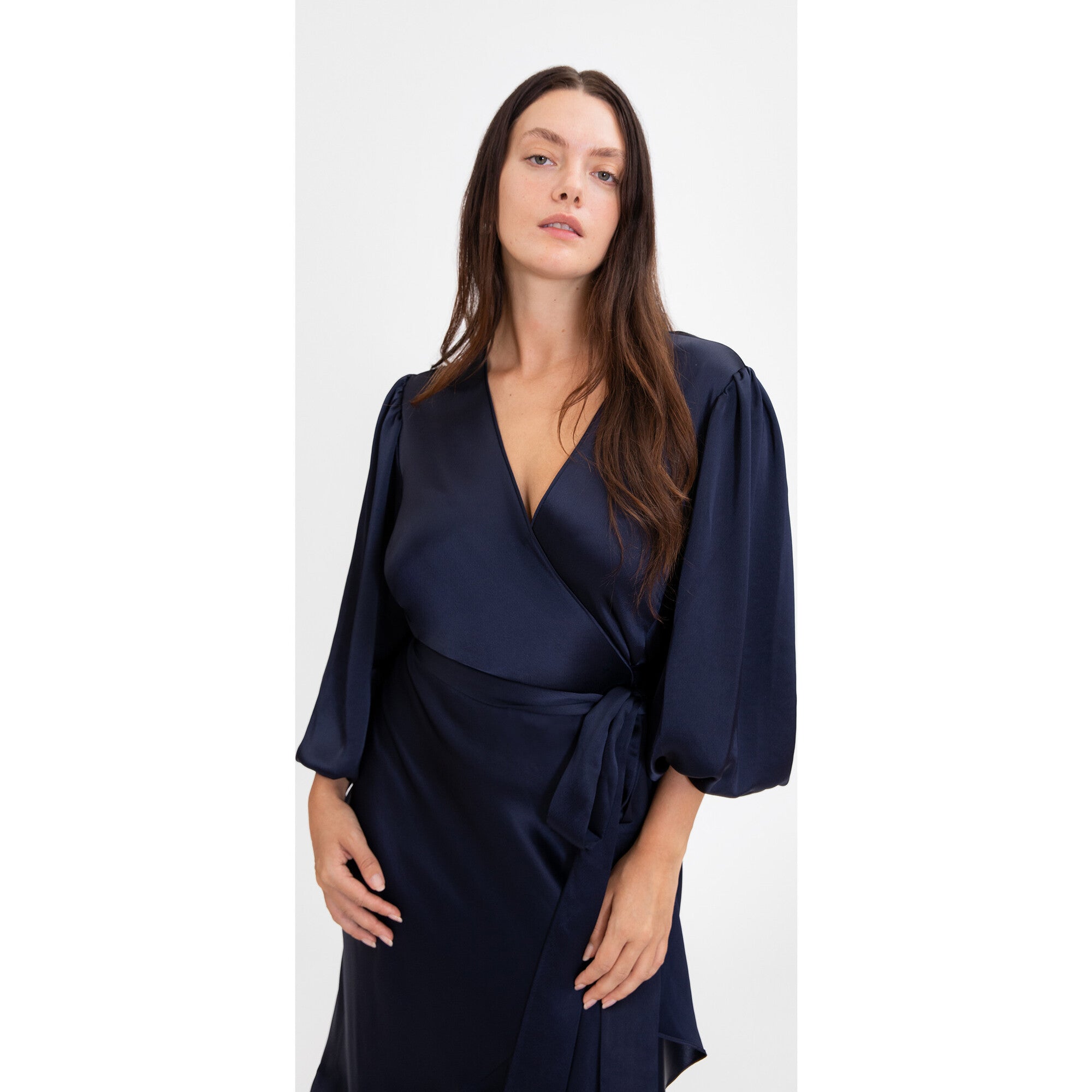 Women's Long Sleeve Blaire Dress, Navy