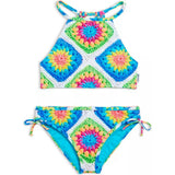 Aolani Printed Two Piece Swimsuit