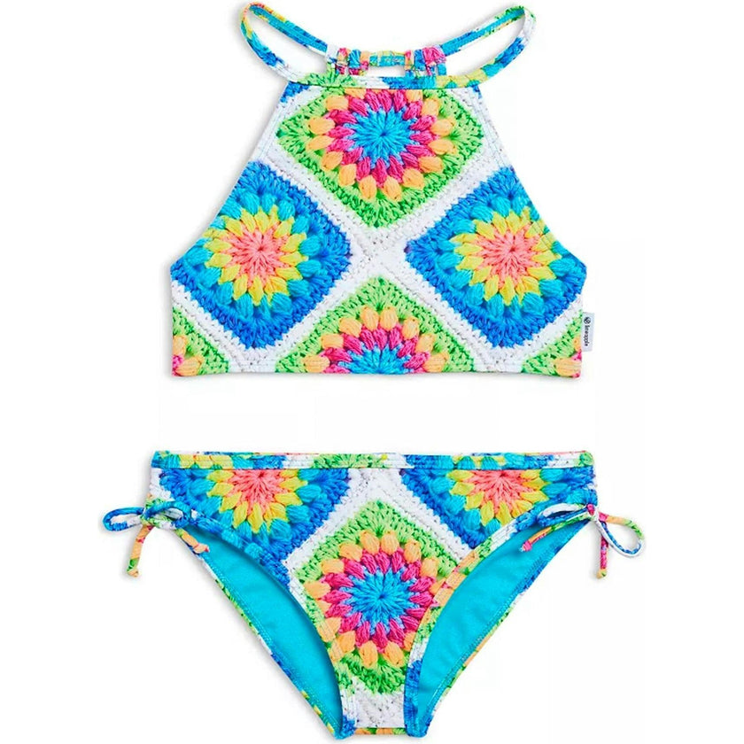 Aolani Printed Two Piece Swimsuit