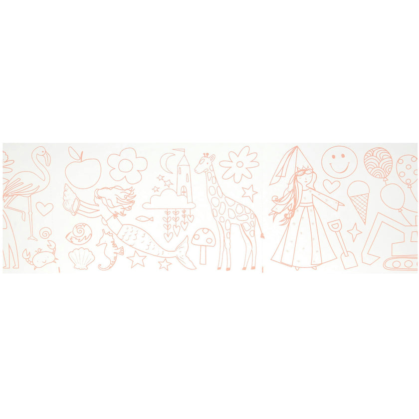 Happy Icons Coloring Roll