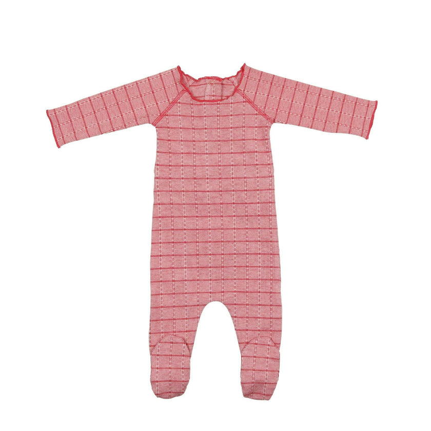 Raglan Sleeve Striped Footie
