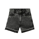 Black Denim Shorts