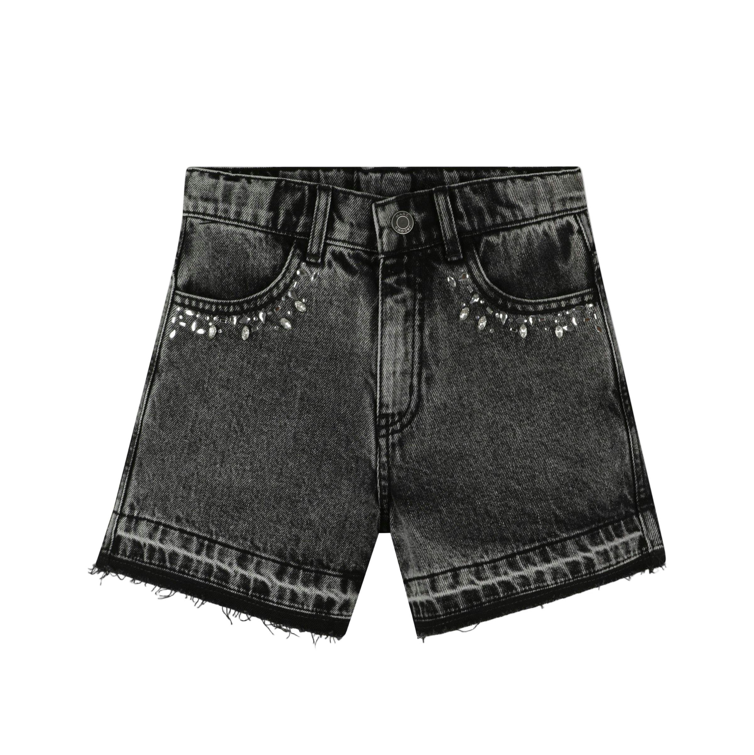 Black Denim Shorts